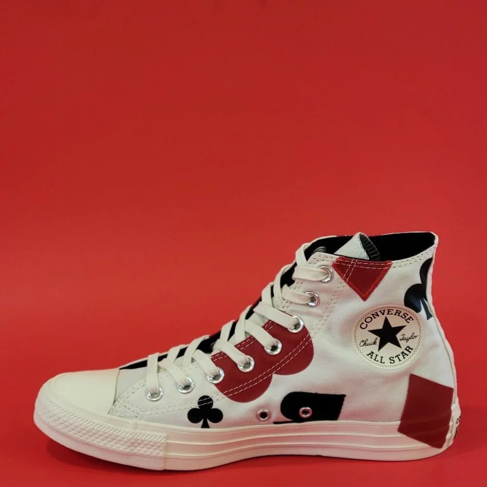 Converse CTAS Hi 'Queen of Hearts' Unisex Sneakers 165669C NWT - Picture 3 of 6